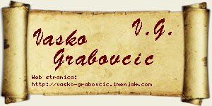 Vasko Grabovčić vizit kartica